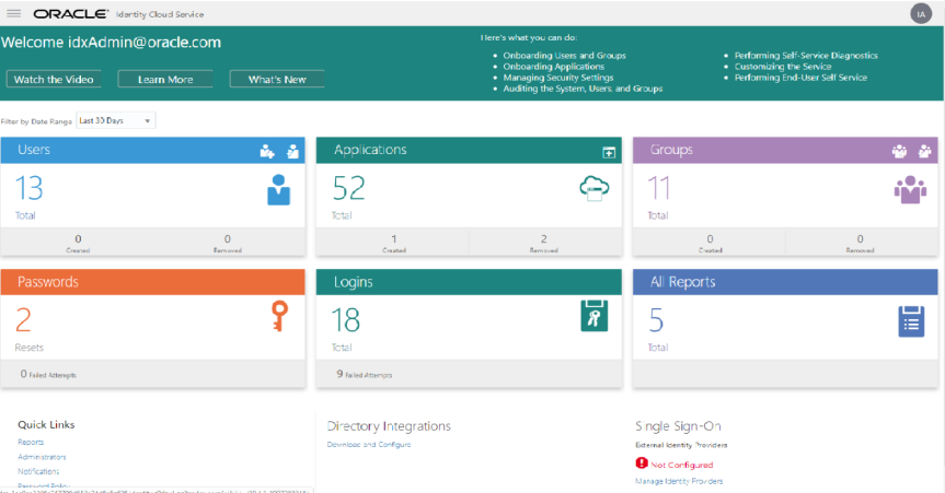 WebSphereSecurity_Admin Console Homepage